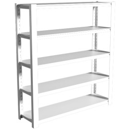Commercial Shelving Unit 5 Tier 35kg 900x400x1830mm White - CESART258