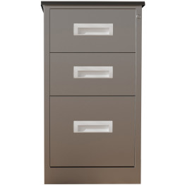 Commercial Stainless Steel Drawer Cabinet 3 Drawers 400x400x750mm - CEMBSS201H753DWC
