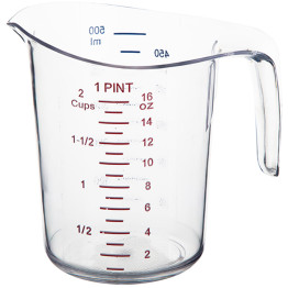 Polycarbonate Measuring Jug 0.5 litre Heavy duty - CEMC1