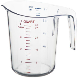 Polycarbonate Measuring Jug 1 litre Heavy duty - CEMC1000