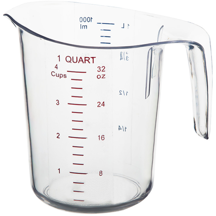 Polycarbonate Measuring Jug 4 Cups Heavy duty - CEMC1QT