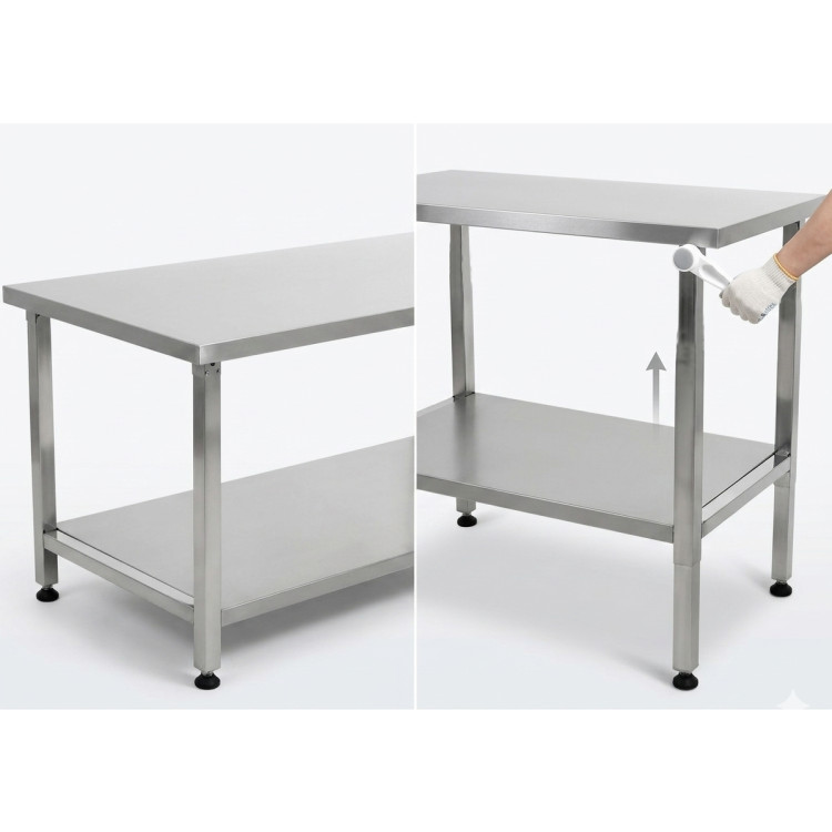 Stainless Steel Elevating Work Table 1500 × 600 × H700–1000 mm | CaterEq CEMCEWB6015