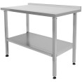 Stainless Steel Elevating Work Table with 50mm Backsplash 900×700×750–1050mm | CaterEq CEMCEWB7009B