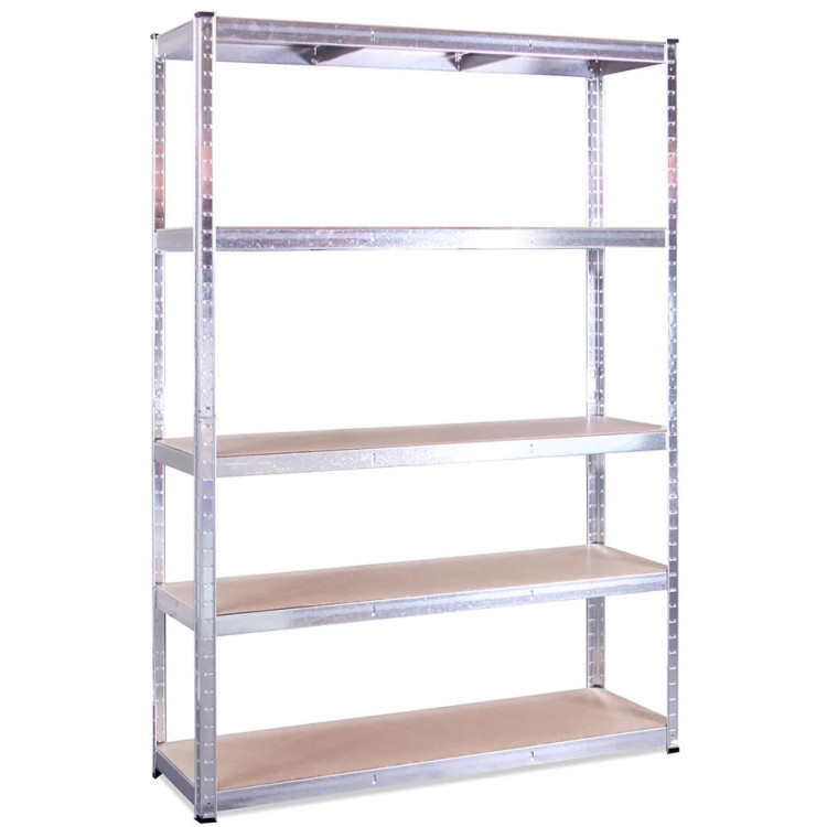 Commercial Galvanized Steel Heavy Duty Shelving Unit 5 Shelves 1375kg Loading Capacity 900x600x1800mm - CEMD9060SILVER