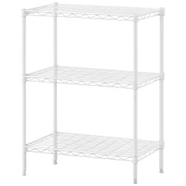 White 3-Tier Wire Shelving Rack 450×300×750mm | CaterEq CEMGA272 White 3-Tier Wire Shelving Rack 450×300×750mm | CaterEq CEMGA272