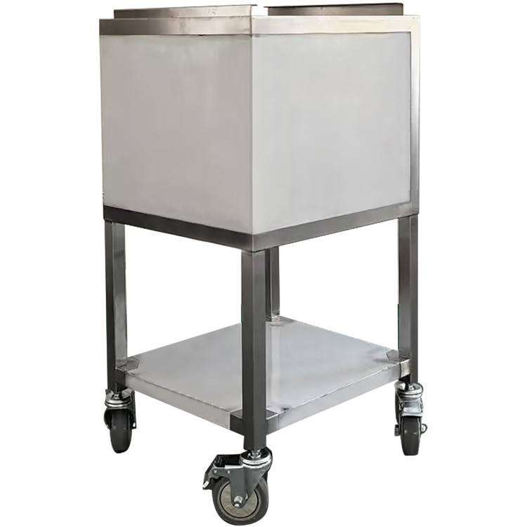 Mobile Ice Station 50L Stainless Steel 480x420x850mm Flat Pack | CEMIBA50L
