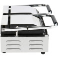 B GRADE Heavy Duty Twin Panini Contact grill Dual Zone 1.8kW Ribbed - MLP813 B GRADE
