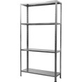 Commercial Galvanized Steel 4 Tier Shelving Unit 180kg Loading Capacity 900x300x1672mm | CaterEq CEMS43