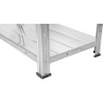 Commercial Galvanized Steel 4 Tier Shelving Unit 180kg Loading Capacity 900x300x1672mm | CaterEq CEMS43