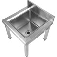 Janitorial Mop Sink Stainless Steel 500x500x550mm - CEMS5050