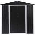 Metal Shed with Sliding door & Zinc Frame Width 1950mm Depth 1230mm  - CEMSA01