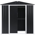 Metal Shed with Sliding door & Zinc Frame Width 1950mm Depth 1230mm  - CEMSA01