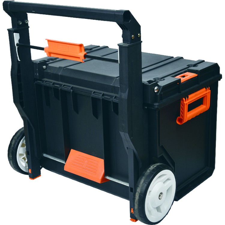Heavy Duty Waterproof Rolling Tool Box with Telescopic Handle 560x460x410mm | CaterEq CEMW2090