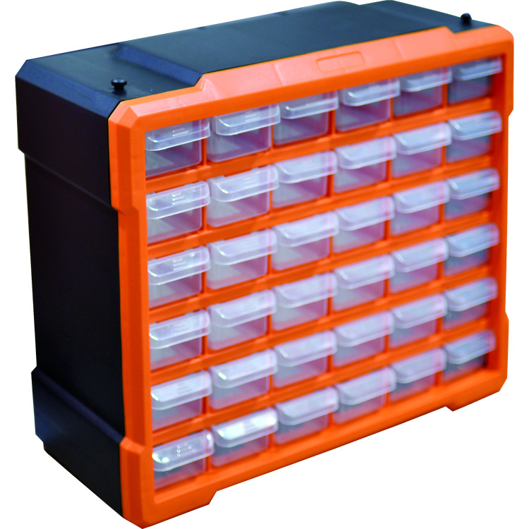 Professional 36 Bin Storage Organiser for Small Parts 370x160x320mm | CaterEq CEMW2261