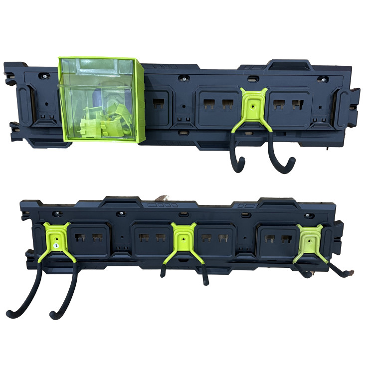 Modular Heavy Duty Wall-Mounted Pegboard Set with Hooks 2 x 795x190mm Panels 68kg (150lbs) Capacity Each | CaterEq CEMW2301P
