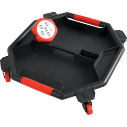 Mobile Rolling Mechanic Tray with Magnetic Worklight Mount and 4 Swivel Casters 480x465x90mm | CaterEq CEMW903N Mobile Rolling Mechanic Tray with Magnetic Worklight Mount and 4 Swivel Casters 480x465x90mm | CaterEq CEMW903N
