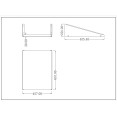 Microwave Shelf Stainless steel 450x600mm - CEMWS1824