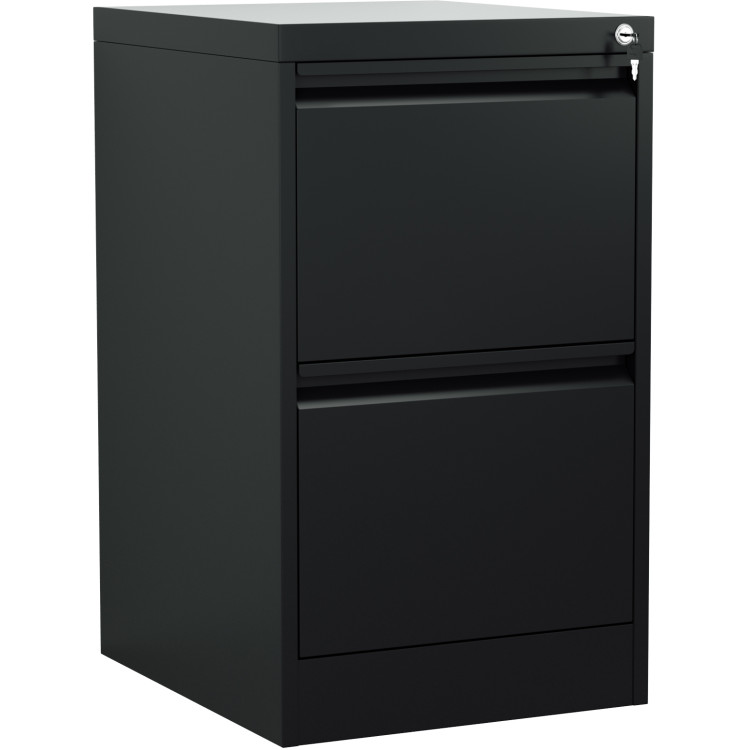 Professional Filing Cabinet 2 drawer 460x620x720mm Black - CEMXDC1BLACK