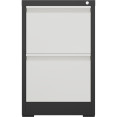 Professional Filing Cabinet 2 drawer 460x620x720mm Dark Grey & White - CEMXDC1DARKGREY