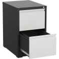 Professional Filing Cabinet 2 drawer 460x620x720mm Dark Grey & White - CEMXDC1DARKGREY