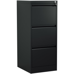 Professional Filing Cabinet 3 drawer 460x620x1025mm Black - CEMXDC2BLACK