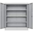 Professional Metal Storage Cabinet 2 doors 900x400x1200mm Lock 3 adjustable shelves Light Grey - CEMXFC13LIGHTGREY Professional Metal Storage Cabinet 2 doors 900x400x1200mm Lock 3 adjustable shelves Light Grey - CEMXFC13LIGHTGREY