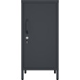 Professional Metal Storage Cabinet Single Door 400x380x1000mm 2 adjustable shelves Black - CEMXHSC001BLACK Professional Metal Storage Cabinet Single Door 400x380x1000mm 2 adjustable shelves Black - CEMXHSC001BLACK