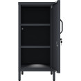 Professional Metal Storage Cabinet Single Door 400x380x1000mm 2 adjustable shelves Black - CEMXHSC001BLACK Professional Metal Storage Cabinet Single Door 400x380x1000mm 2 adjustable shelves Black - CEMXHSC001BLACK