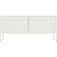 Professional Low Metal Storage Cabinet 2 Doors 1000x400x720mm 1 adjustable shelf White - CEMXHSC004WHITE
