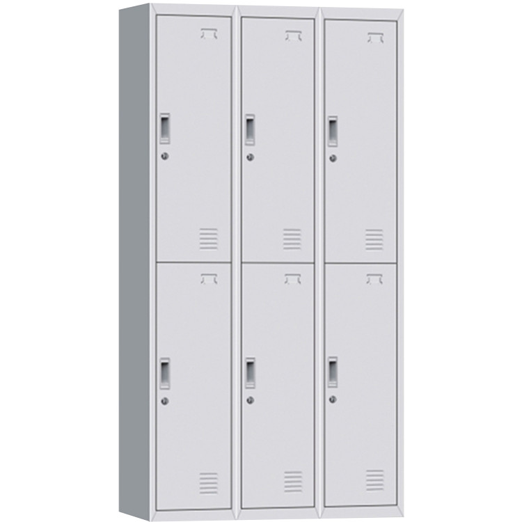 Commercial 6 Door Locker 900x450x1850mm White - CEMYL06WHITE Commercial 6 Door Locker 900x450x1850mm White - CEMYL06WHITE