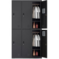 Commercial 6 Door Locker 900x450x1850mm Black - CEMYL06BLACK Commercial 6 Door Locker 900x450x1850mm Black - CEMYL06BLACK
