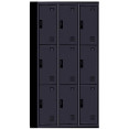 Commercial 9 Door Locker 900x450x1850mm Black - CEMYL09BLACK Commercial 9 Door Locker 900x450x1850mm Black - CEMYL09BLACK