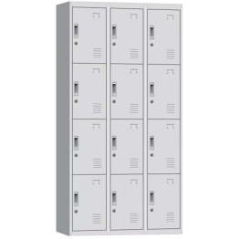 Commercial 12 Door Locker 900x450x1850mm White - CEMYL12WHITE Commercial 12 Door Locker 900x450x1850mm White - CEMYL12WHITE