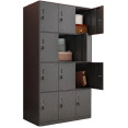 Commercial 12 Door Locker 900x450x1850mm Black - CEMYL12BLACK