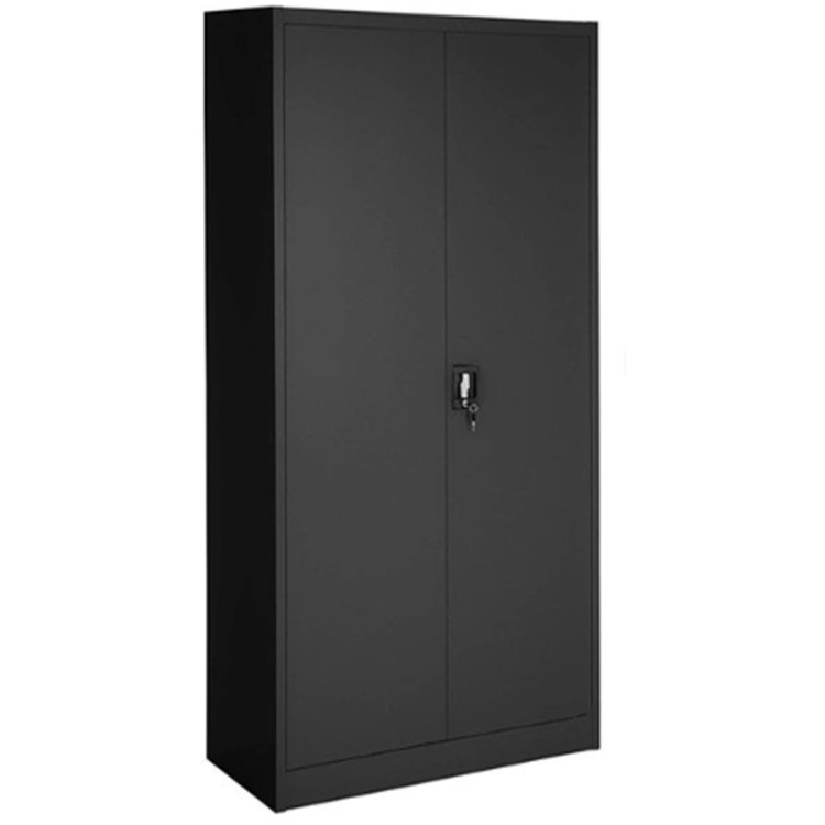 Commercial Black Steel Cabinet 4 Shelves 2 Door 900x400x1850mm - CEMYOC06