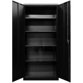Commercial Black Steel Cabinet 4 Shelves 2 Door 900x400x1850mm - CEMYOC06