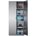 Commercial Stainless Steel Cabinet 4 Shelves 2 Door 900x400x1800mm - CEMYSLC04