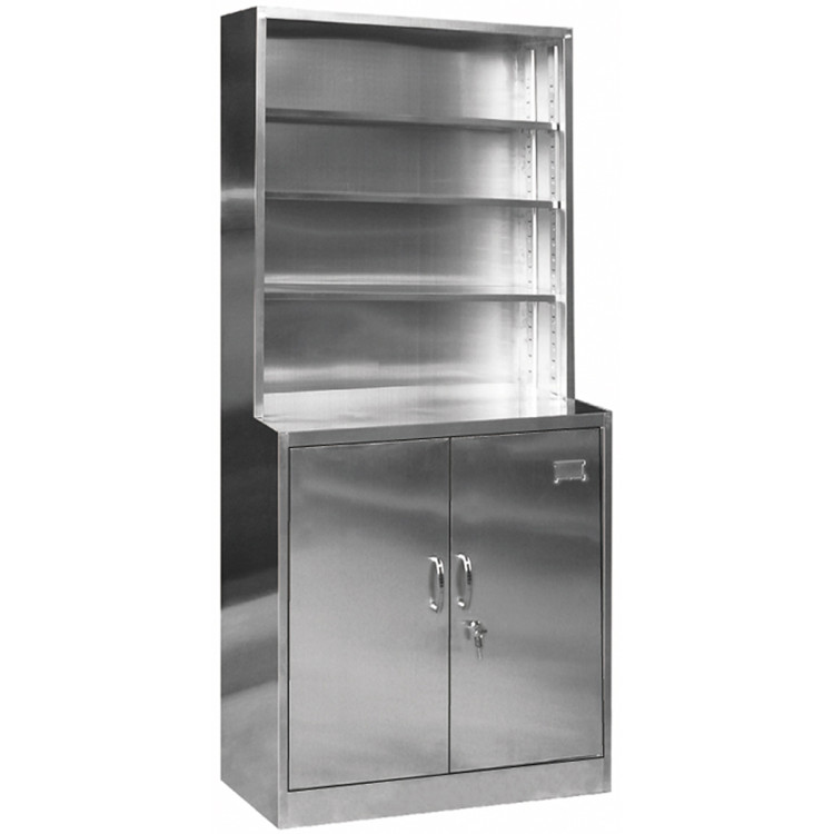 Commercial Stainless Steel Cabinet 4 Shelves 2 Doors 850x500x1850mm - CEMYSLC13