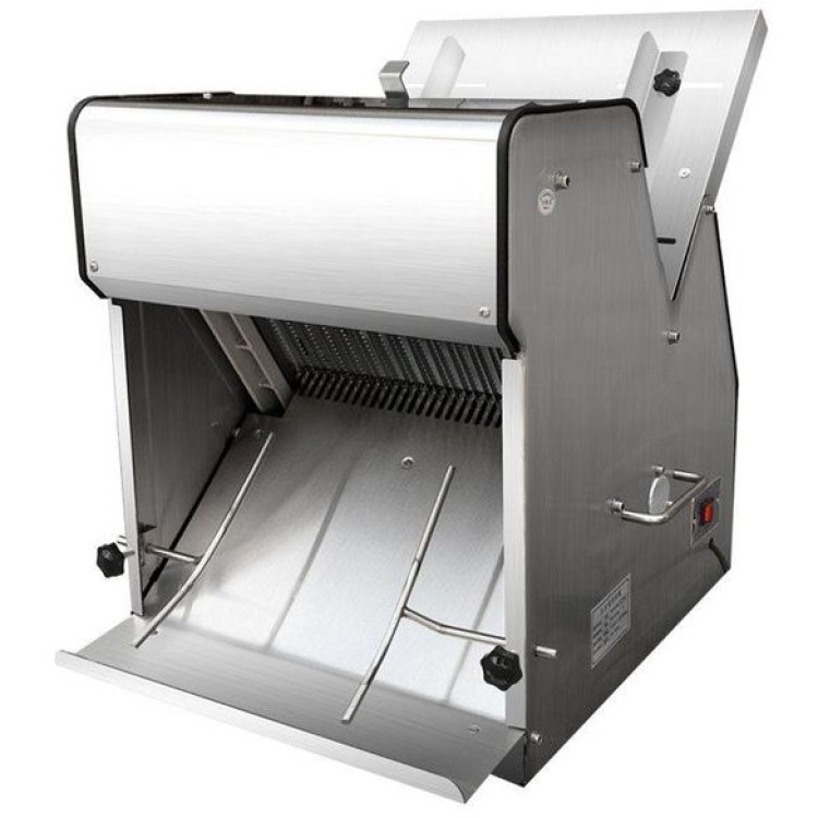 Commercial Automatic Countertop Bread Slicer 20-Slice 18mm Slices | CaterEq CENBB20SS