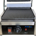 Commercial Electric Contact Grill / Panini Press Ribbed Plates 240x240mm 1.8kW | CaterEq CENEXORA102