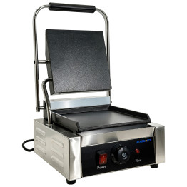 Commercial Electric Contact Grill / Panini Press Flat Plates 240x240mm 1.8kW | CaterEq CENEXORA104