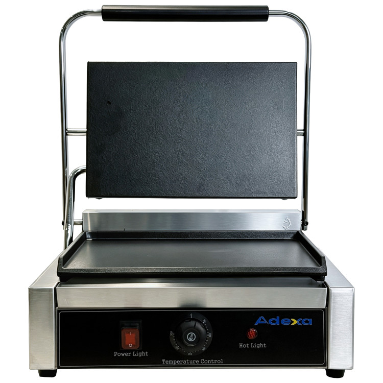 Commercial Electric Contact Grill / Panini Press Flat Plates 345x235mm 2.2kW | CaterEq CENEXORA108