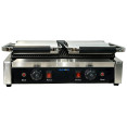 Commercial Double Contact Grill / Panini Press Ribbed Plates 480x230mm 3.6kW | CaterEq CENEXORA110