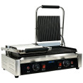 Commercial Double Contact Grill / Panini Press Ribbed Plates 480x230mm 3.6kW | CaterEq CENEXORA110