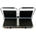 Commercial Double Contact Grill / Panini Press Ribbed Plates 2x 345x235mm 4.4kW | CaterEq CENEXORA112