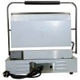 Commercial Electric Contact Grill / Panini Press Oversized Ribbed Plates 470x358mm 2.8kW | CaterEq CENEXORA116