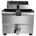 Commercial 13L Electric Deep Fryer Single Tank with Drain Tap 3kW | CaterEq CENEXORA132