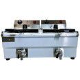Commercial 2x 13L Electric Deep Fryer Double Tank with Drain Taps 6kW | CaterEq CENEXORA134