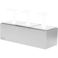 Commercial 3 x 2.5 litre Pump Condiment/Sauce Dispenser GN1/6 - CENHGN163