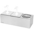 Commercial 3 x 2.5 litre Pump Condiment/Sauce Dispenser GN1/6 - CENHGN163